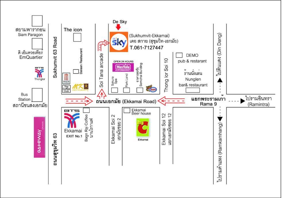De Sky Sukhumvit Ekkamai Hotel Bangkok Eksteriør billede